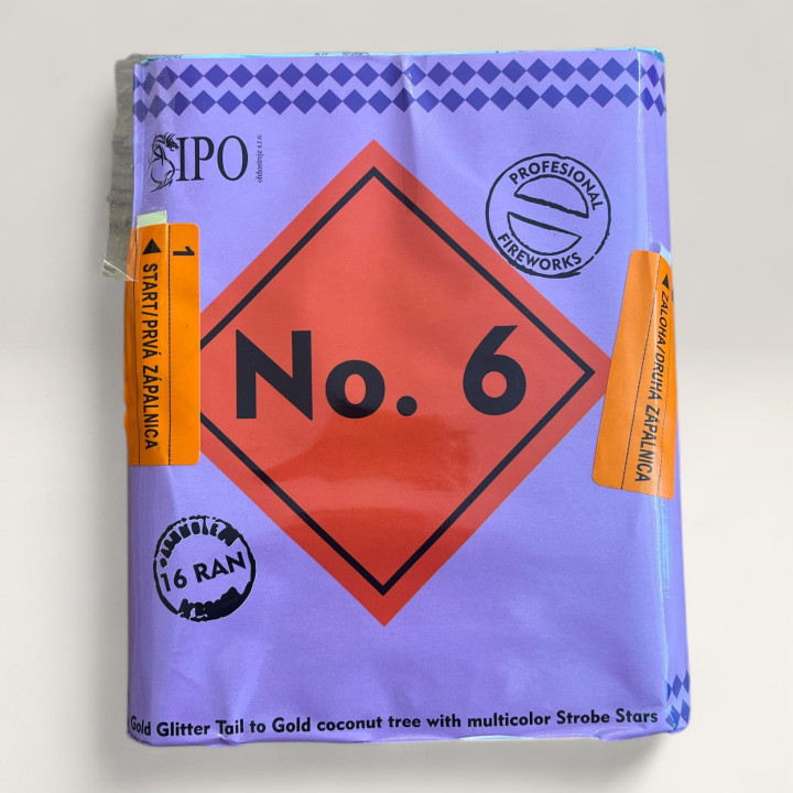 Kompaktní ohňostroj 16 ran 30 mm No. 6
